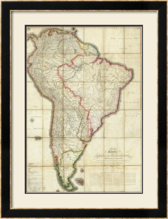 Mapa Geografico De America Meridional, C.1799 by Juan De La Cruz Cano Y Olmedilla Pricing Limited Edition Print image