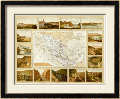 Vias De Comunicacion Y Movimiento Maritimo, C.1885 by Antonio Garcia Cubas Pricing Limited Edition Print image