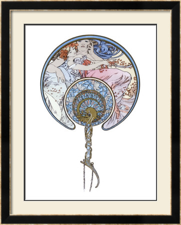 Fan Design by Alphonse Mucha Pricing Limited Edition Print image