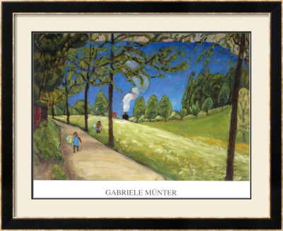 The Train In The Horizon by Gabrielle Münter Pricing Limited Edition Print image