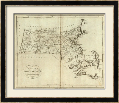 State Of Massachusetts, C.1796 by John Reid Pricing Limited Edition Print image
