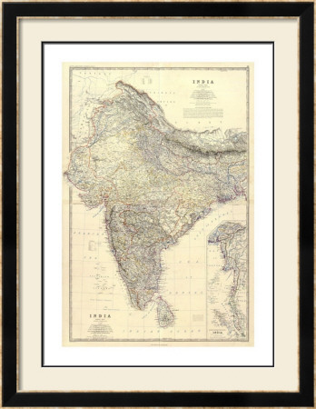Composite: India, C.1861 by Alexander Keith Johnston Pricing Limited Edition Print image