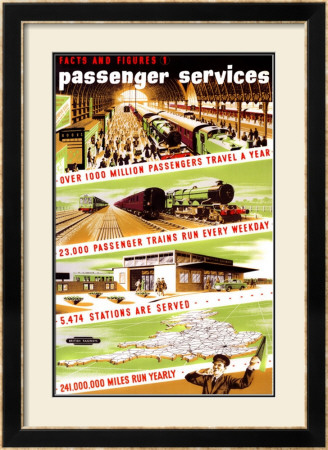 Facts And Figures, No 1, Passenger Services by Longman Pricing Limited Edition Print image