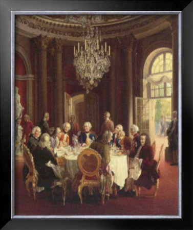 Die Tafelrunde by Adolph Von Menzel Pricing Limited Edition Print image