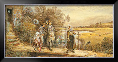 The Family Going Off To Market by Myles Birket Foster Pricing Limited Edition Print image
