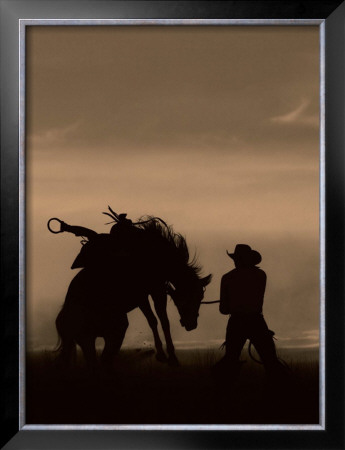 Bucking Horse Silhouette by Robert Dawson Pricing Limited Edition Print image