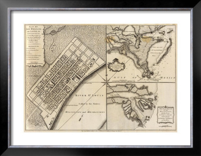 New Orleans, Louisiana, C.1759 by Thomas Jefferys Pricing Limited Edition Print image