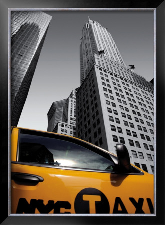 Chrysler Building, New York City Taxi by Michel Setboun Pricing Limited Edition Print image