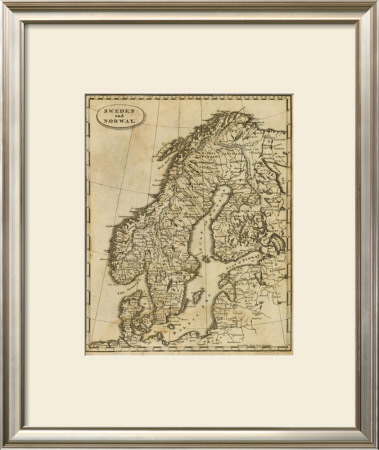 Sweden, Norway, C.1812 by Aaron Arrowsmith Pricing Limited Edition Print image