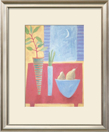 Terracotta Interior With New Moon by Louise Waugh Pricing Limited Edition Print image