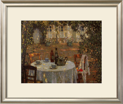 Table In Sunlight In The Garden by Henri Le Sidaner Pricing Limited Edition Print image