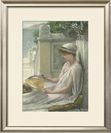 A Greek Girl by Edward John Poynter Pricing Limited Edition Print image