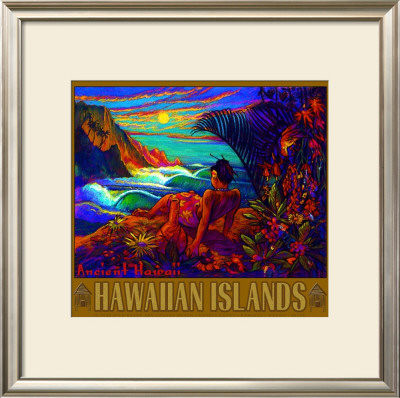 Hawaii Napali Kauai Coast Surf Poster by Rick Sharp Pricing Limited Edition Print image