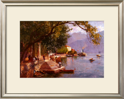 Villa Carlotta, Lake Como by John Woodward Pricing Limited Edition Print image