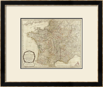 New Map Of The Kingdom Of France, C.1790 by Thomas Kitchin Pricing Limited Edition Print image