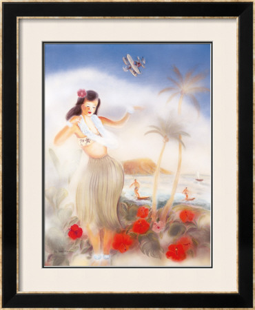 Hula Girl by Yu Shirofani Pricing Limited Edition Print image