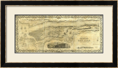 City And County Of New York, C.1836 by J. H. Colton Pricing Limited Edition Print image