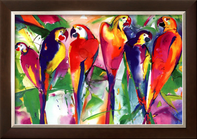 Parrot Family by Alfred Gockel Pricing Limited Edition Print image
