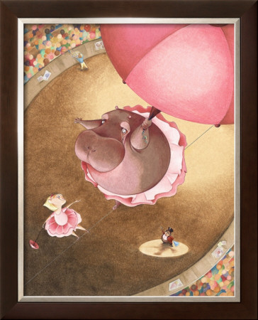 Highwire Hippo by Molly Idle Pricing Limited Edition Print image