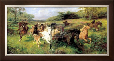 Colt Hunting In The New Forest by Lucy Elizabeth Kemp-Welch Pricing Limited Edition Print image