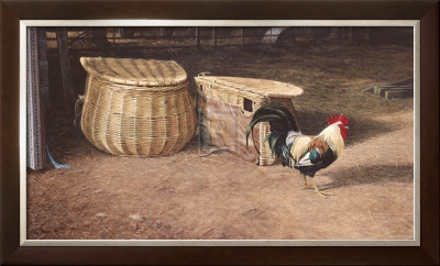 Cockerel And Baskets by Peter Munro Pricing Limited Edition Print image