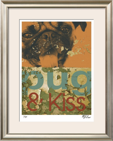 Pug & Kiss by M.J. Lew Pricing Limited Edition Print image