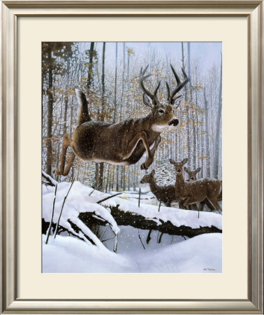 Leaping Deer by Robert Travers Pricing Limited Edition Print image