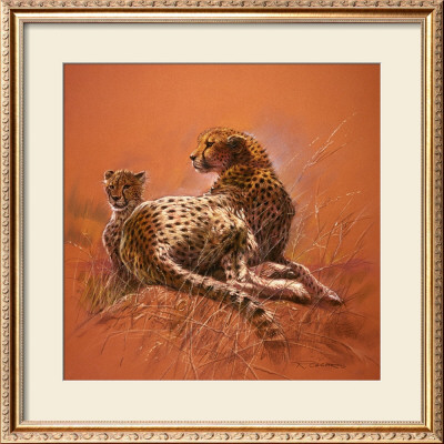 Cheetah Mother by Renato Casaro Pricing Limited Edition Print image