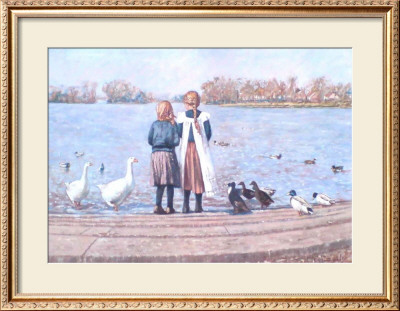 Feeding The Ducks by Paula Nightingale Pricing Limited Edition Print image