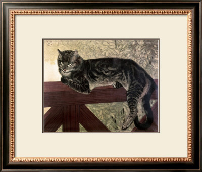 Cat On The Balustrade by Theophile Alexandre Steinlen Pricing Limited Edition Print image