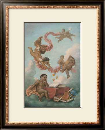 Cherubs Studying by Tim Ashkar Pricing Limited Edition Print image