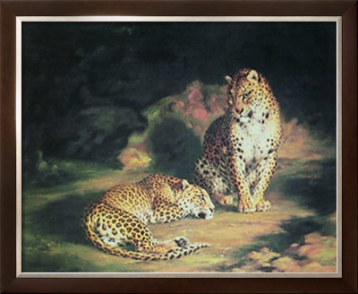 Pair Of Leopards by William John Huggins Pricing Limited Edition Print image