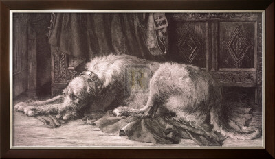 Irish Wolfhounds by Herbert Dicksee Pricing Limited Edition Print image