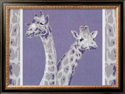 Two Giraffes by Javier Palacios Pricing Limited Edition Print image