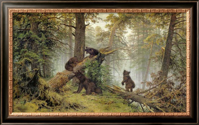 Morning In A Pine Wood by Ivan Ivanovitch Shishkin Pricing Limited Edition Print image