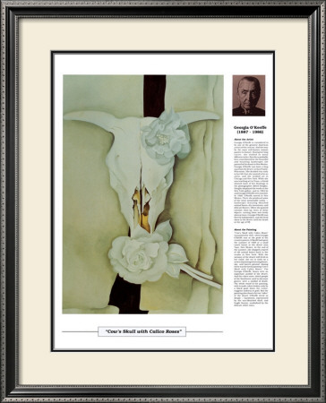 Twentieth Century Art Masterpieces - Georgia O'keeffe - Cow's Skull With Calico Roses by Georgia O'keeffe Pricing Limited Edition Print image