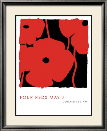 Four Reds, May 7 2009 by Donald Sultan Pricing Limited Edition Print image