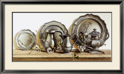 Pewter With Apple Blossom by Pauline Eblé Campanelli Pricing Limited Edition Print image