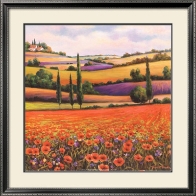 Fields Of Poppies I by T. C. Chiu Pricing Limited Edition Print image