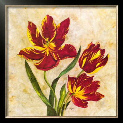 Parrott Tulips Red by Pat Monroe Harper Pricing Limited Edition Print image