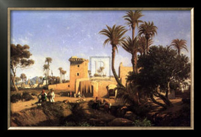 Moorish Buildings At Elche, Spain by Adolphe Paul E. Balfourier Pricing Limited Edition Print image