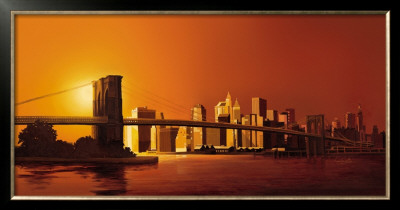 New York Skyline by Leon Wells Pricing Limited Edition Print image