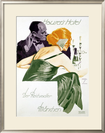 Hauser's Hotel by Ludwig Hohlwein Pricing Limited Edition Print image