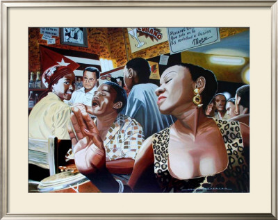 Salsa In Cuba Cafe by Alain Bertrand Pricing Limited Edition Print image