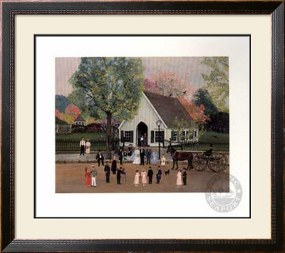 Spring Wedding At Mystic Seaport by Sally Caldwell-Fisher Pricing Limited Edition Print image