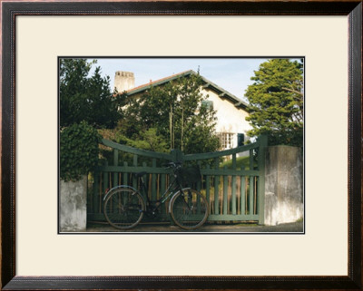 Bicycle Near Green Gate by Francisco Fernandez Pricing Limited Edition Print image