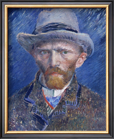 Self-Portrait With Grey Felt Hat by Vincent Van Gogh Pricing Limited Edition Print image