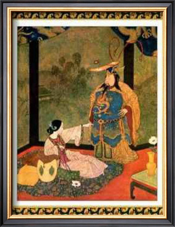 Badoura And The King Of China by Edmund Dulac Pricing Limited Edition Print image