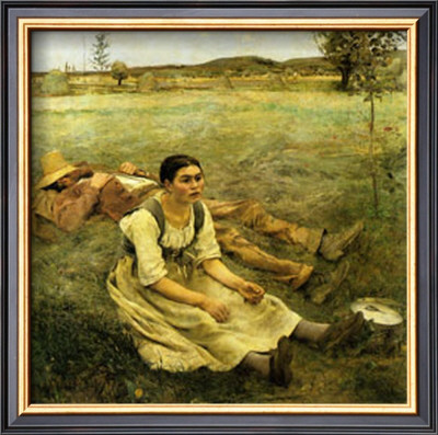 Lepage, Les Foins, C.1885 by Jules Bastien-Lepage Pricing Limited Edition Print image