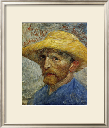 Self-Portrait With Straw Hat by Vincent Van Gogh Pricing Limited Edition Print image
